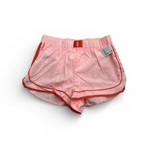 Free People!! Women's Athletic Shorts in Pastel Peach with Orange Accents